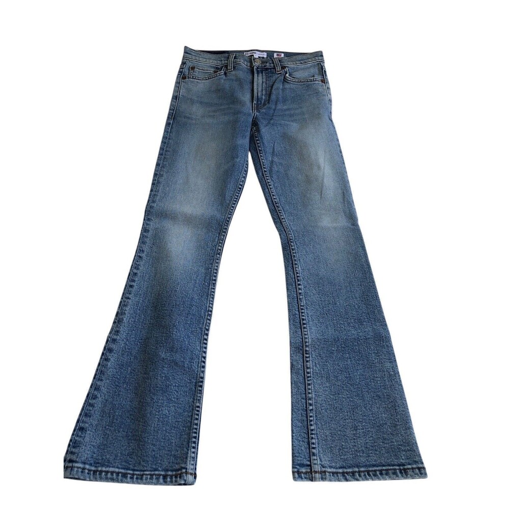 RE/DONE Comfort stretch mid rise kick flare jeans in blue size 25 NWOT